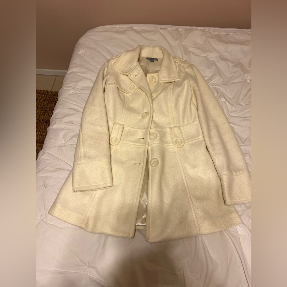 White Forever 21 long coat